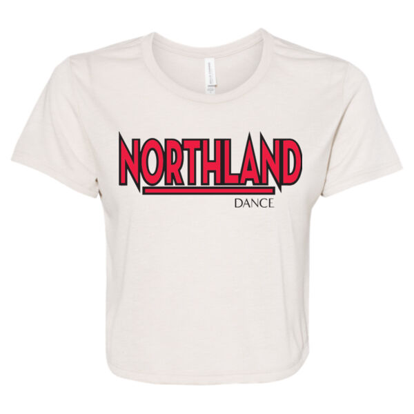 Women’s Flowy Crop Tee - Printed Logo Thumbnail