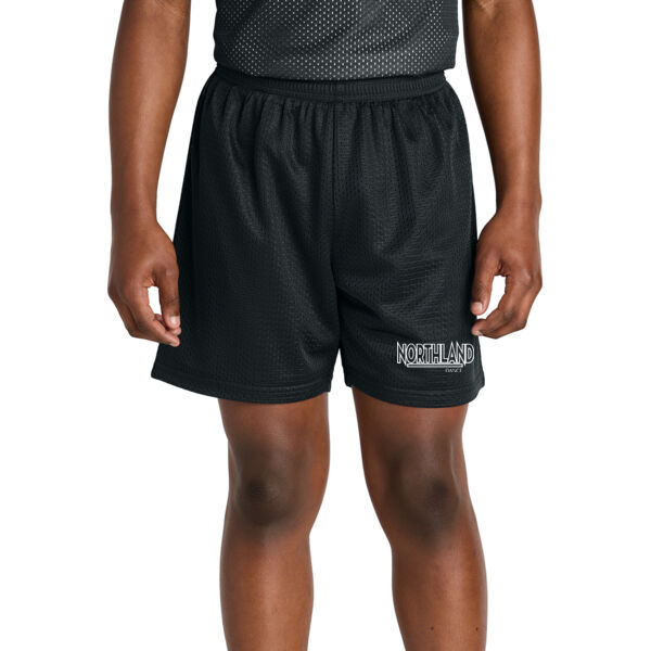 Sport-Tek® Youth PosiCharge® Mesh 5” Short - Printed Logo Thumbnail