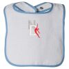 Infant Contrast Trim Terry Bib Thumbnail