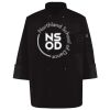 Ten Pearl Button Black Chef Coat Thumbnail