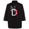 Ten Pearl Button Black Chef Coat Thumbnail