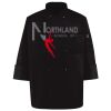 Ten Pearl Button Black Chef Coat Thumbnail